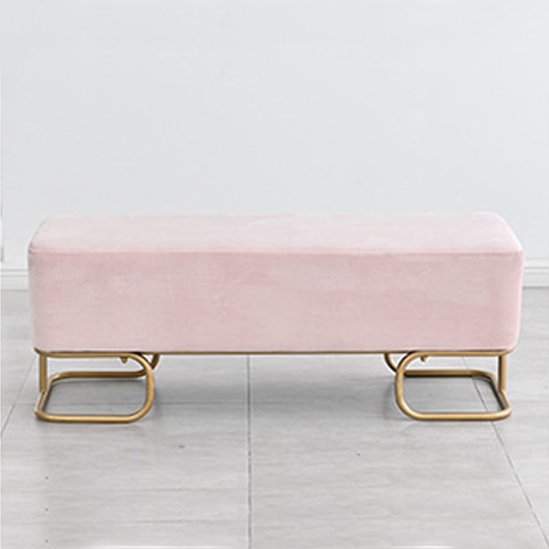 15.75" Wide Glam Solid Color Bench Cushioned Bench for Bedroom