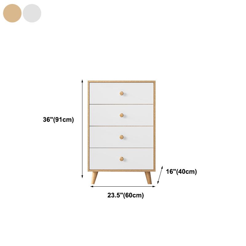 Wood Contemporary Vertical Dresser Bedroom Lingerie Chest Dresser with Drawer