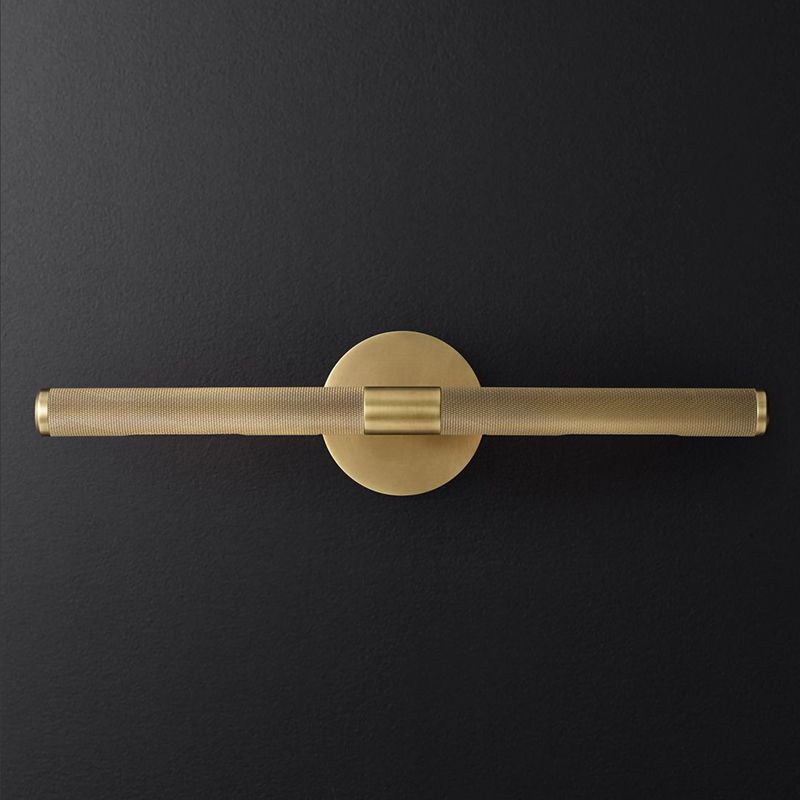 Postmodern Wall Sconce Linear Shape Vanity Lamp with Metal Shade for Bathroom