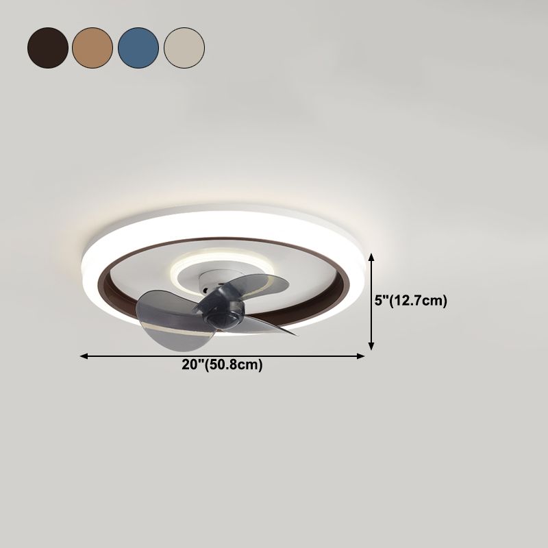 Modern Style Ceiling Fan Lighting Metal 1 Light Ceiling Fan Lighting for Dining Room