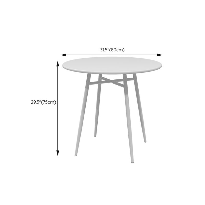 Outdoor Round Bistro Table Contemporary Iron Rust Resistant Bistro Table