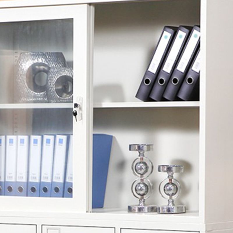 Glass File Cabinet Contemporary Storage Shelves Locking File Cabinet