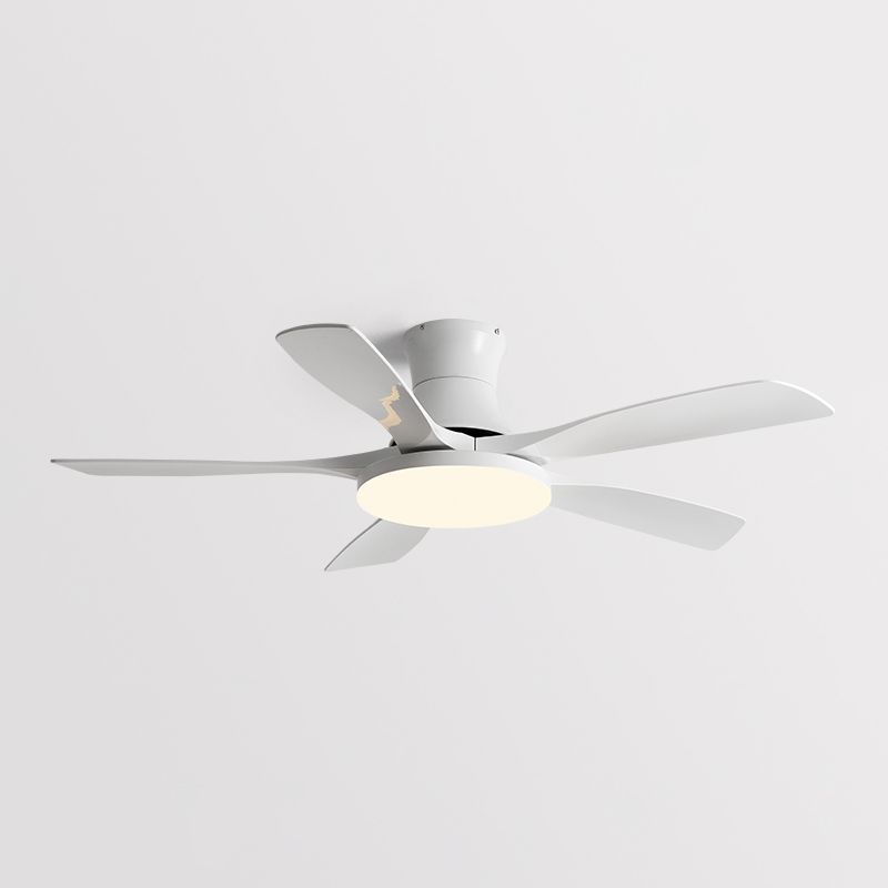 Fan Shape Metal Ceiling Fan Modern Style 1-Light Ceiling Mount Fans Fixture