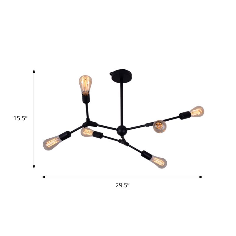 6/8/9 LUMIÈRES CHADELIER DE CHAMBRE AVEC SPOUTNIK MODADE MOCHERIST LECHEUR ALLUATION