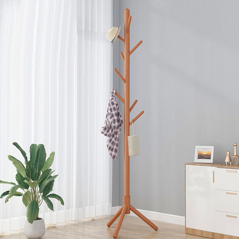 Wooden Entryway Coat Rack Indoor Free Standing Entryway Kit with Hooks