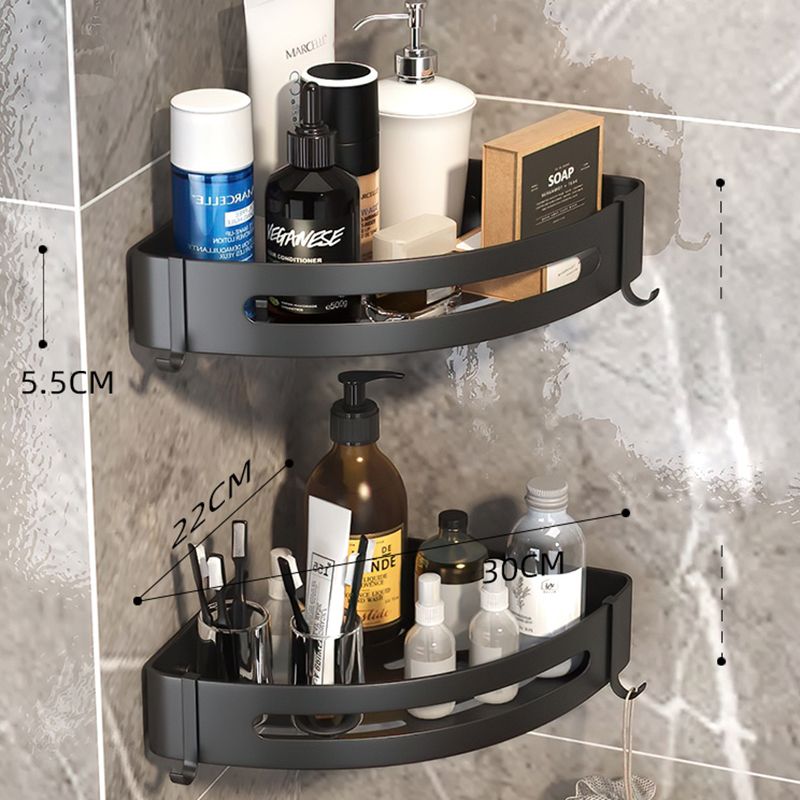 Modern Bathroom Hardware Set Matte Black Metal Bathroom Accessory Kit