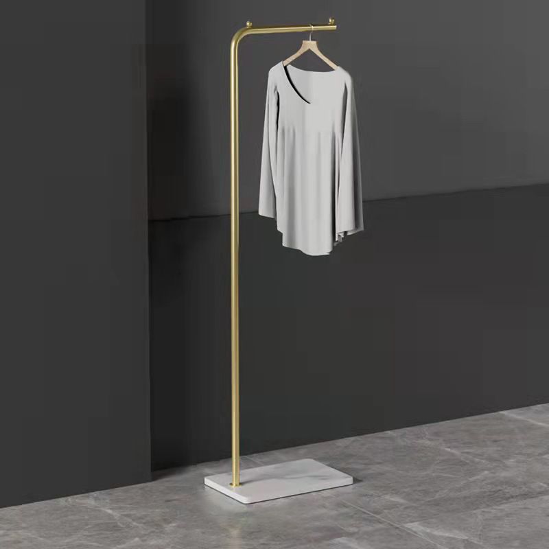 Metal Hall Stand Industrial Free Standing Coat Rack in Gold and Black