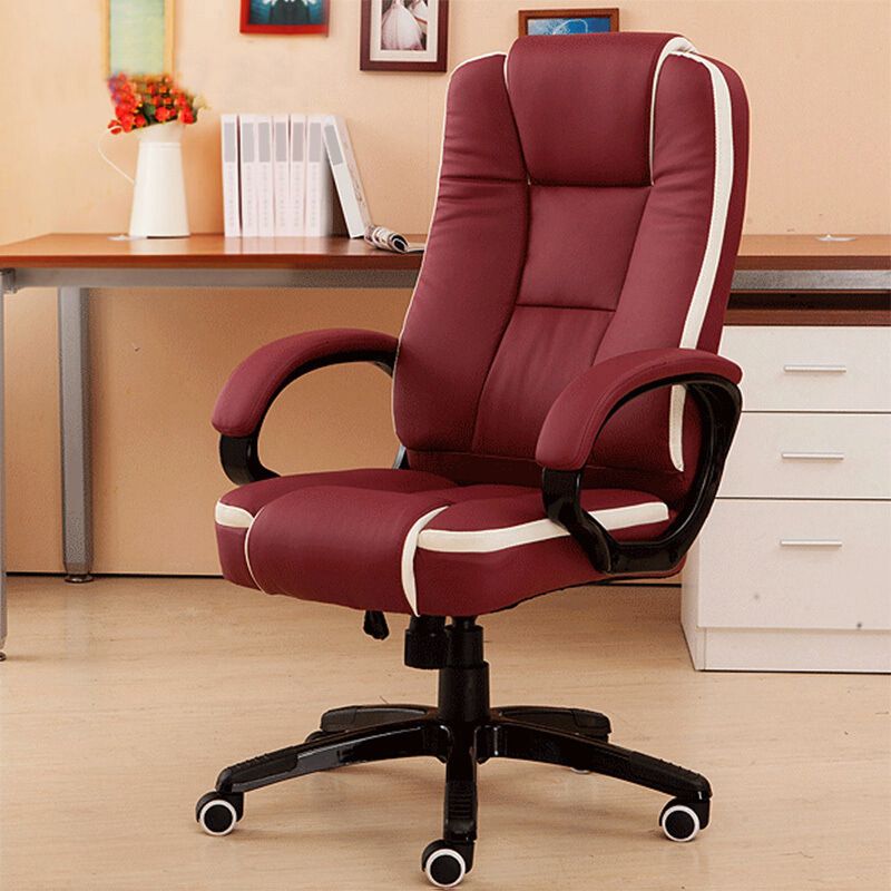 Modern Padded Arms Managers Chair Height-adjustable Executive Chair with Wheels for Office