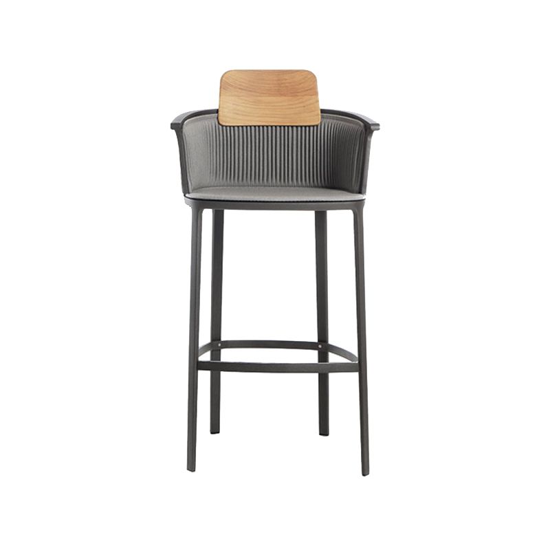 Contemporary with Arm Dining Chairs Metal Patio Dining Side Chair