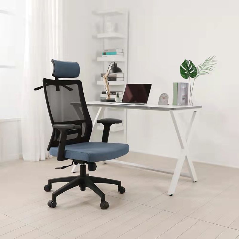 Modern Computer Chair Adjustable Armrest Chair Nylon Desk Chair