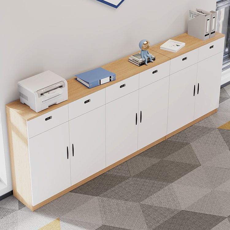 Wooden Filing Cabinet White File Cabinet for Home and Office