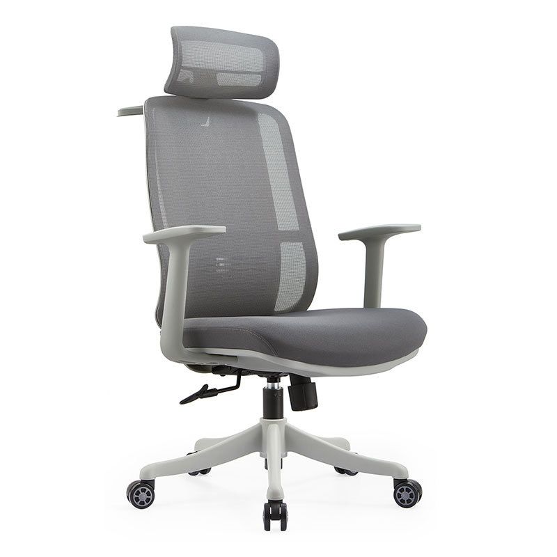 Contemporary Arm Chair Pillow Included Adjustable Seat Height Office Chair