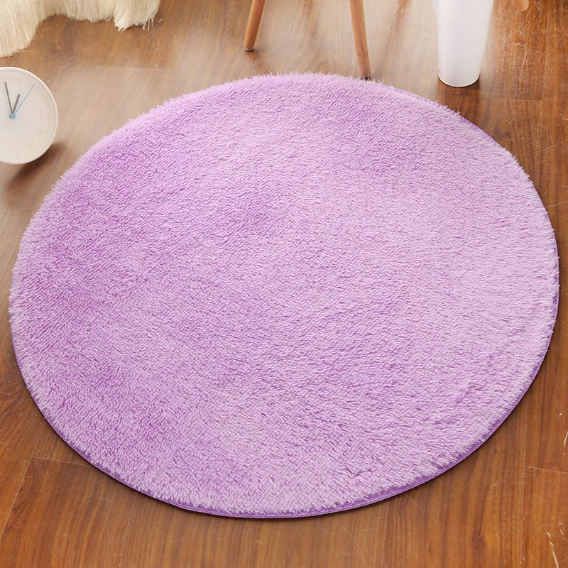 Multi Colored Comfort Rug Polypropylene Solid Color Carpet Non-Slip Backing Pet Friendly Washable Rug for Bedroom