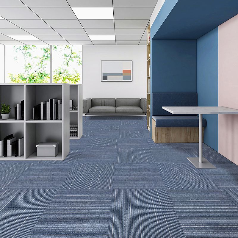 Carpet Tile Non-Skid Fade Resistant Geometry Self Peel and Stick Carpet Tiles Living Room