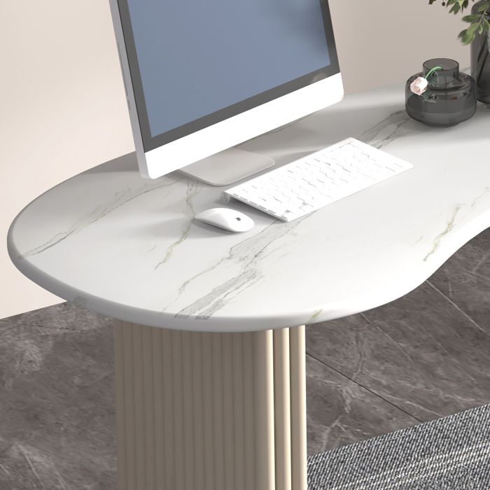 Sintered Stone Desk Modern & Contemporary White Bedroom Writing Desk