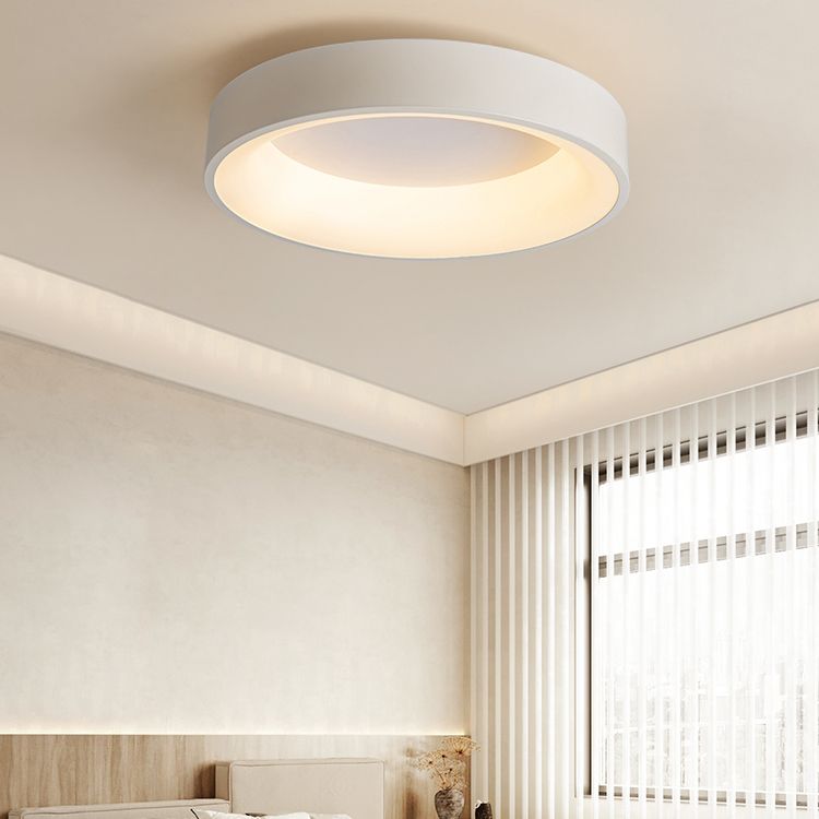 Modern Simple LED Ceiling Light Fixture Bedroom Round Flush Mount Ceiling Lamp