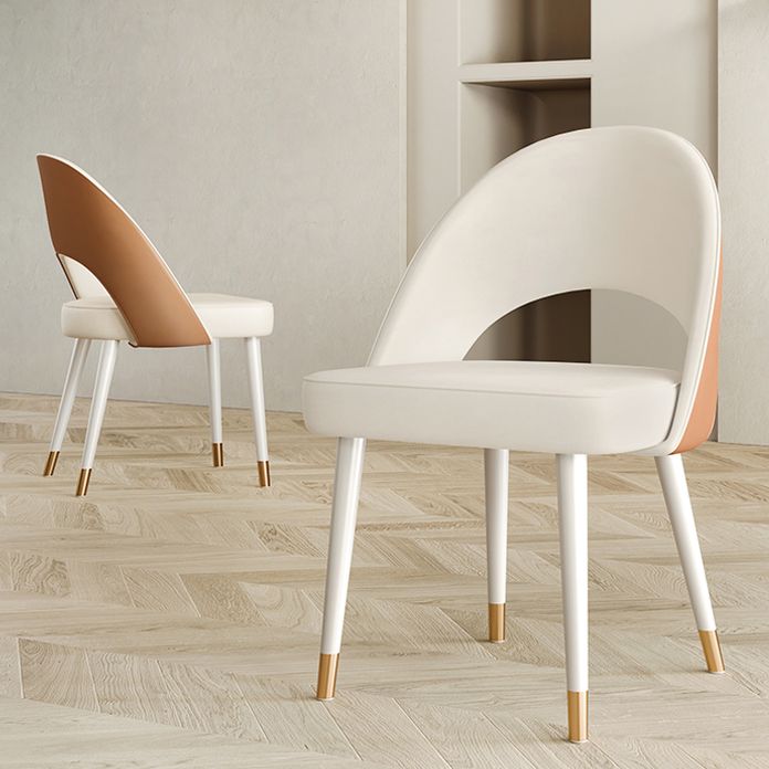 Scandinavian Armless Open Back Chairs for Home Upholstered Side Chair