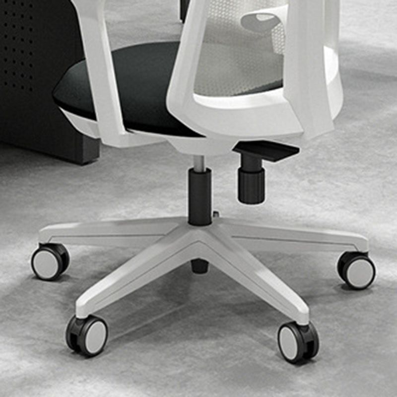 Modern Desk Chair Mesh Computer Chair Mid-Back Chair with Fixed Arm