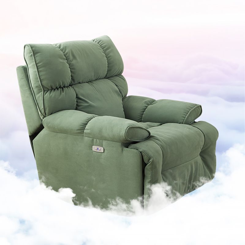 Contemporary Standard Recliner Microsuede Single Recliner Chair