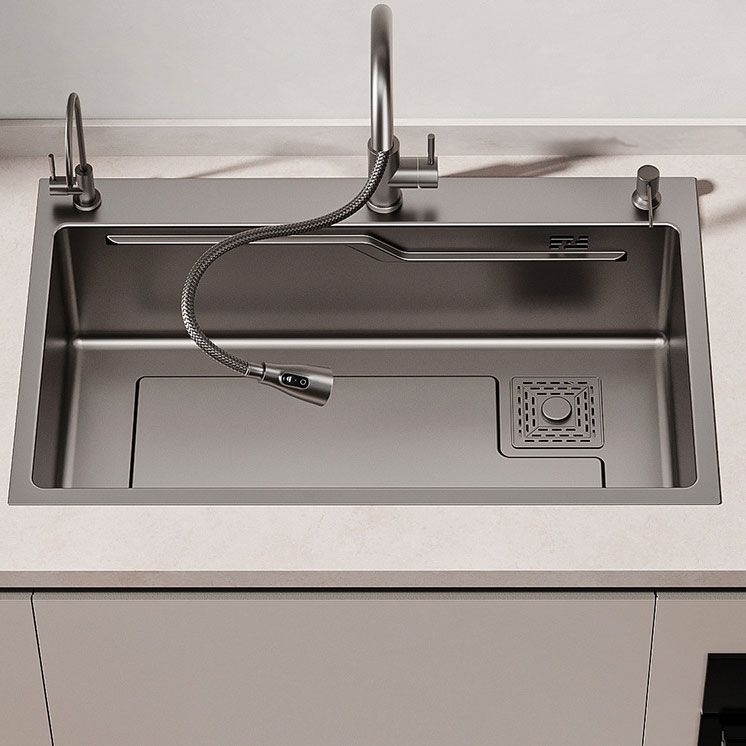 Corrosion Resistant Kitchen Sink Stainless Steel Modern Style Kitchen Sink