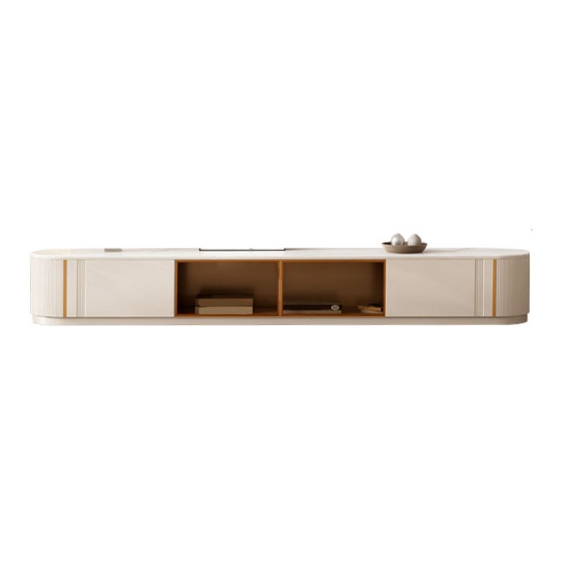 Stone Media Console TV Stand Modern Media Console for Living Room