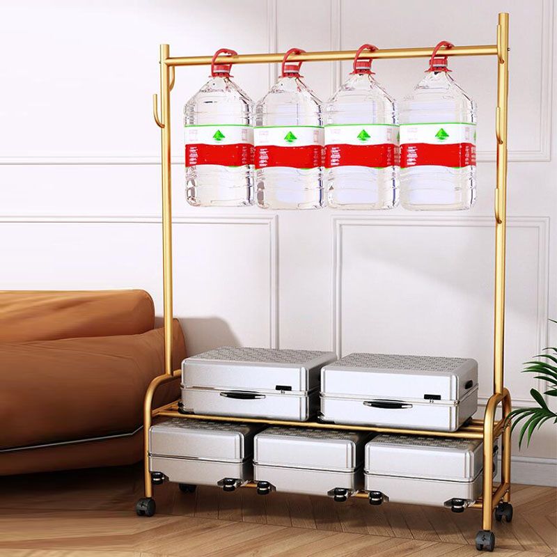 Modern Coat Rack Hanging Rail Storage Shelving and Hooks Coat Hanger