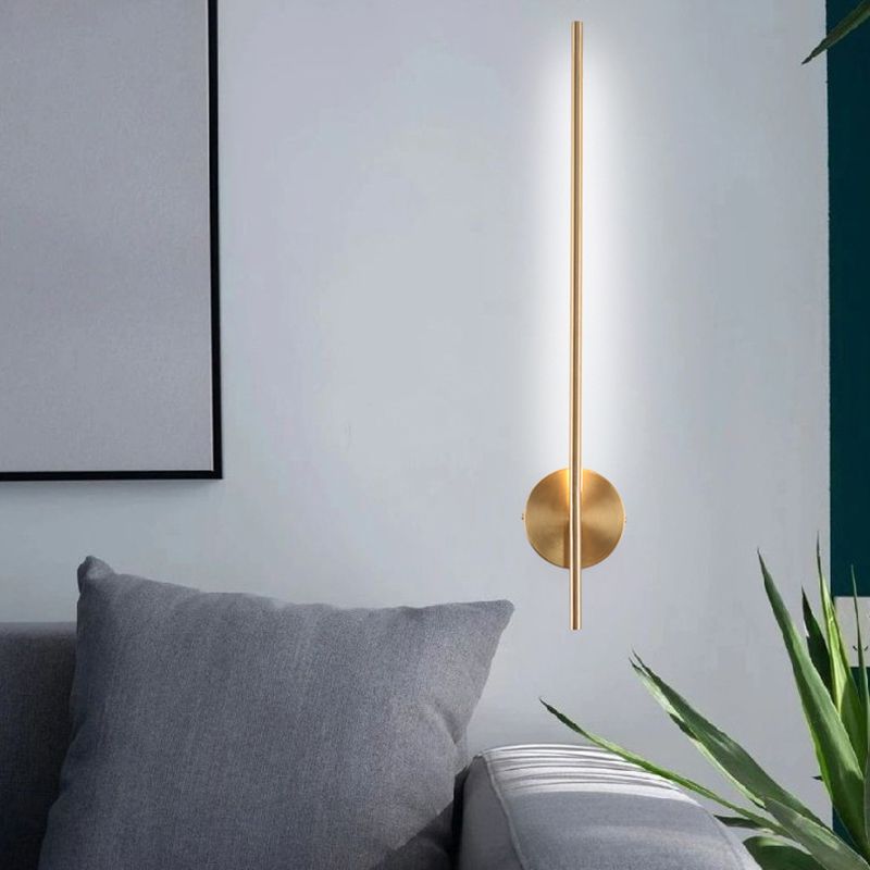 1 Light Line Shape Wall Mounted Light Modern Sconce Light Fixture for Washroom