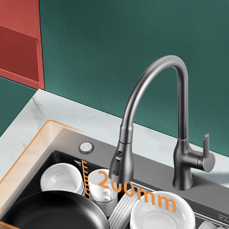 Modern Style Kitchen Sink Stainless Steel Kitchen Sink with Rectangle Shape