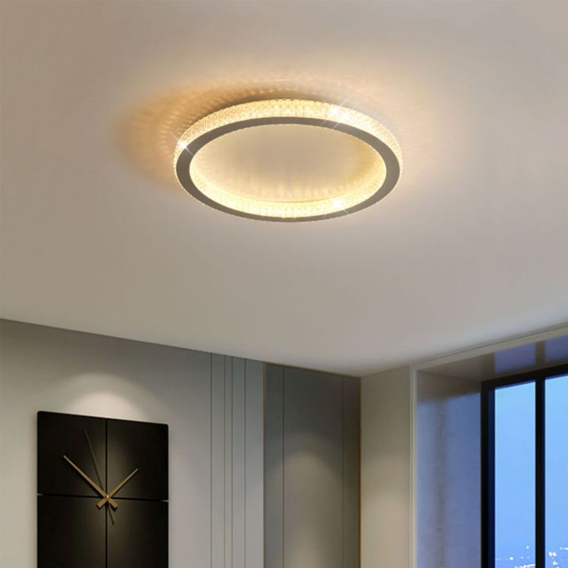 Modern LED Ceiling Light 1-Light Ceiling Mount Light with Acrylic Shade for Bedroom