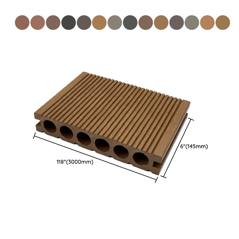 Outdoor Flooring Wooden Striped Pattern Waterproof Floor Board