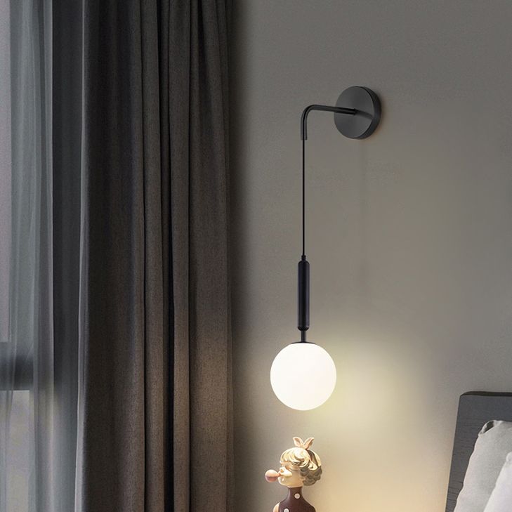 Lampada da parafuga con sfumatura da parafuga per illuminazione a parete in metallo moderno con filo appeso