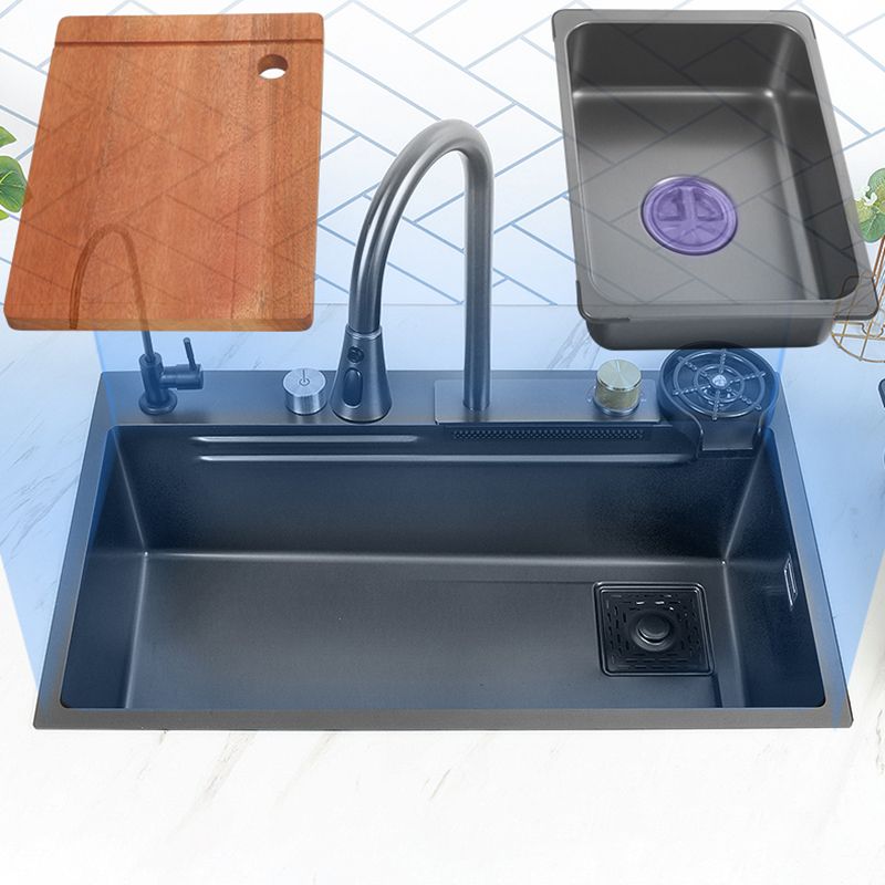 Classic Kitchen Sink Stainless Steel Drop-In Friction Resistant Kitchen Sink