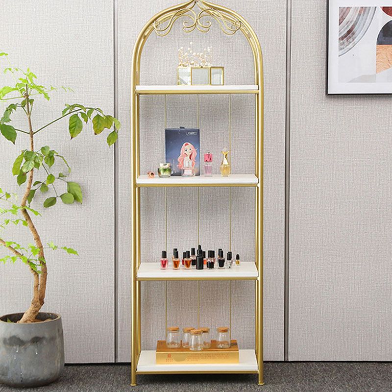 11.8" Wide Contemporary Metal Shelf Bookcase Open Book Shelf