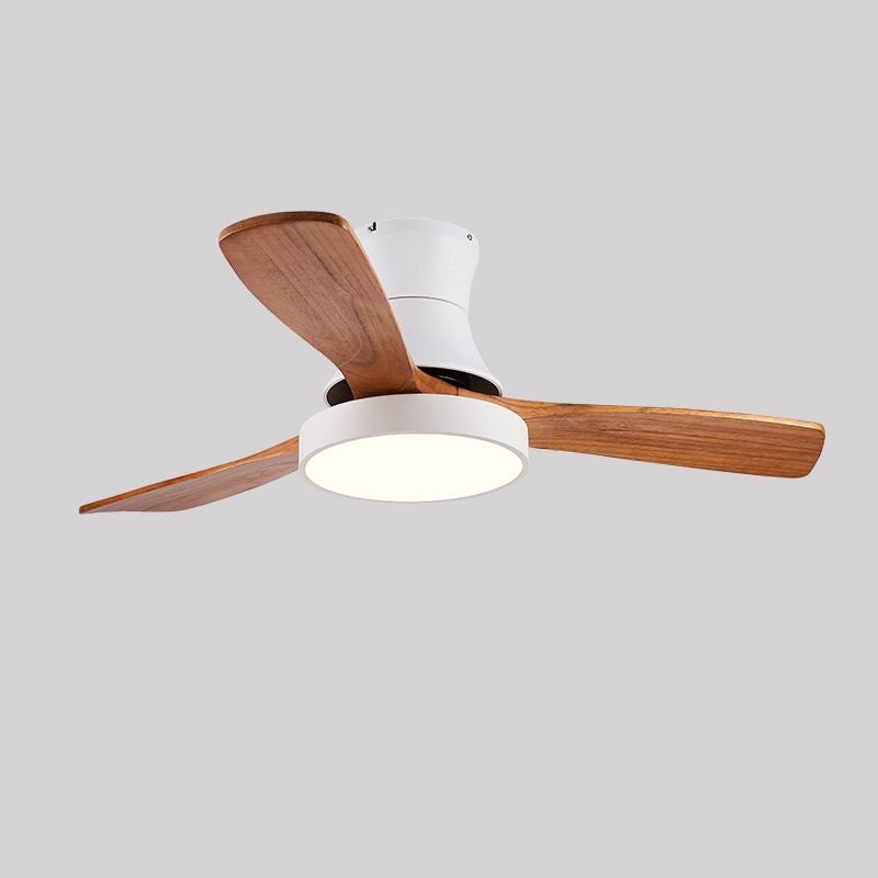 Modern LED Ceiling Fan Light Fixture Minimalism Ceiling Flush Mount for Kids' Room