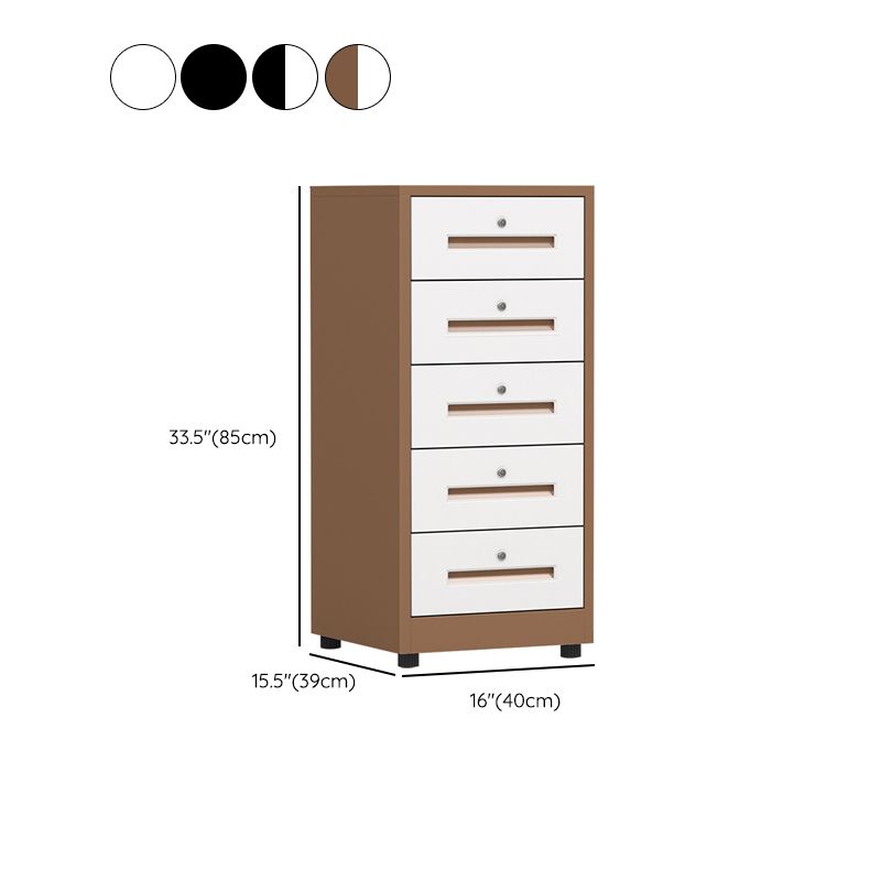 Traditional Cabinet Steel Locking Drawers Vertical File Cabinet with Castors