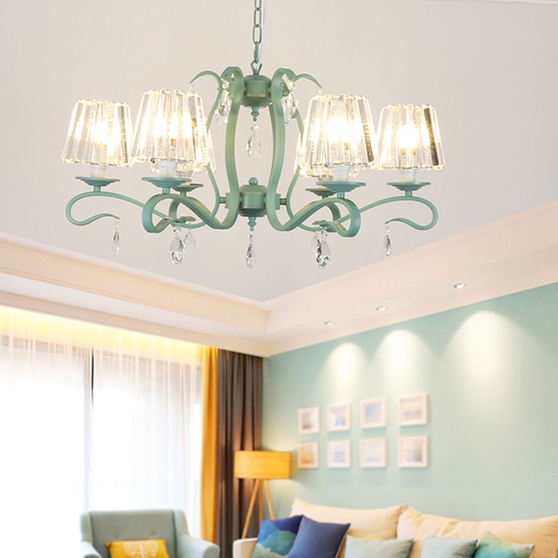 Multi Light Hanging Lamp Geometry Shape Chandelier for Living Room