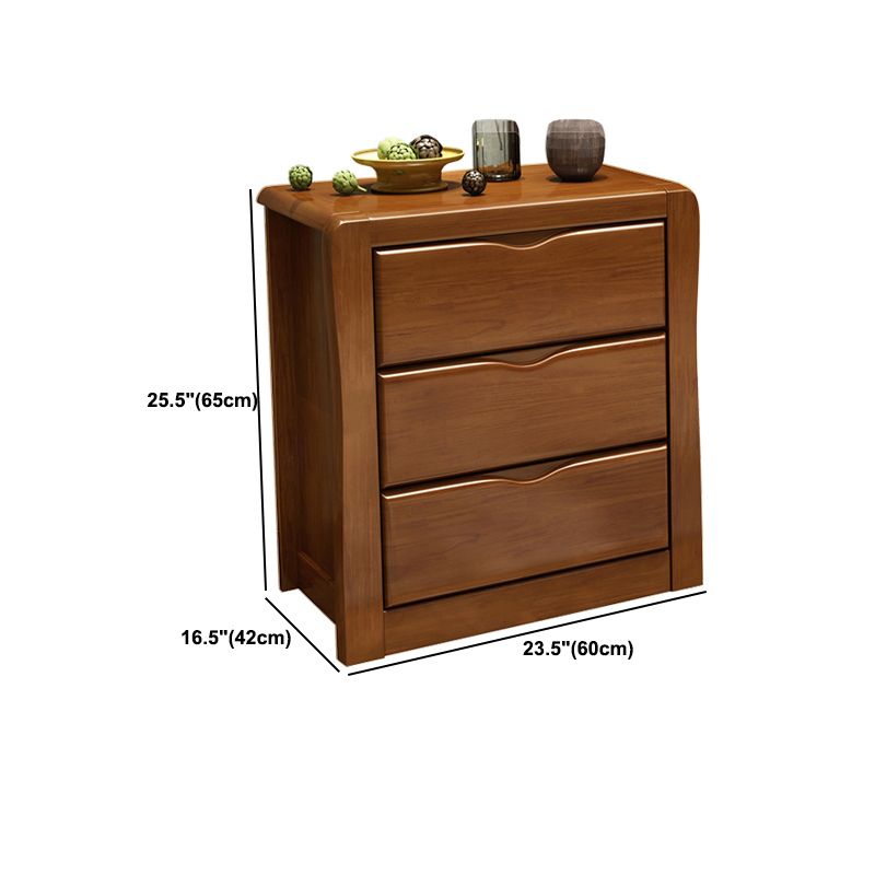 Mid-Century Modern Wooden Accent Cabinet with Drawer Cabinet