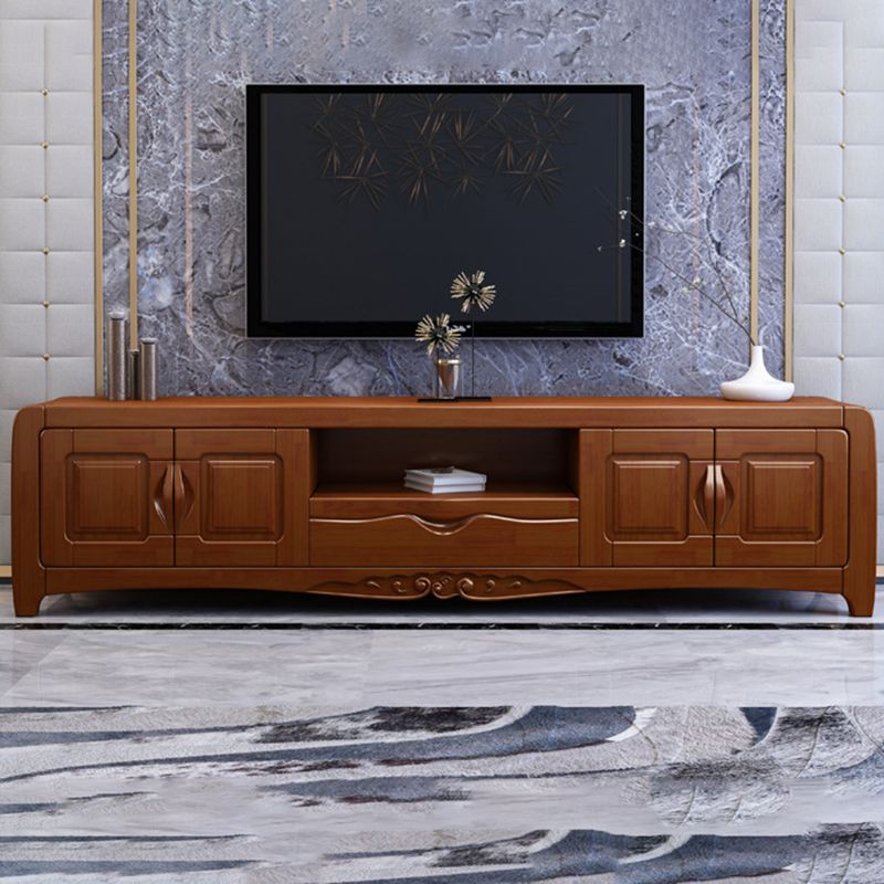 Solid Wood TV Media Stand Traditional TV Console for Living Room