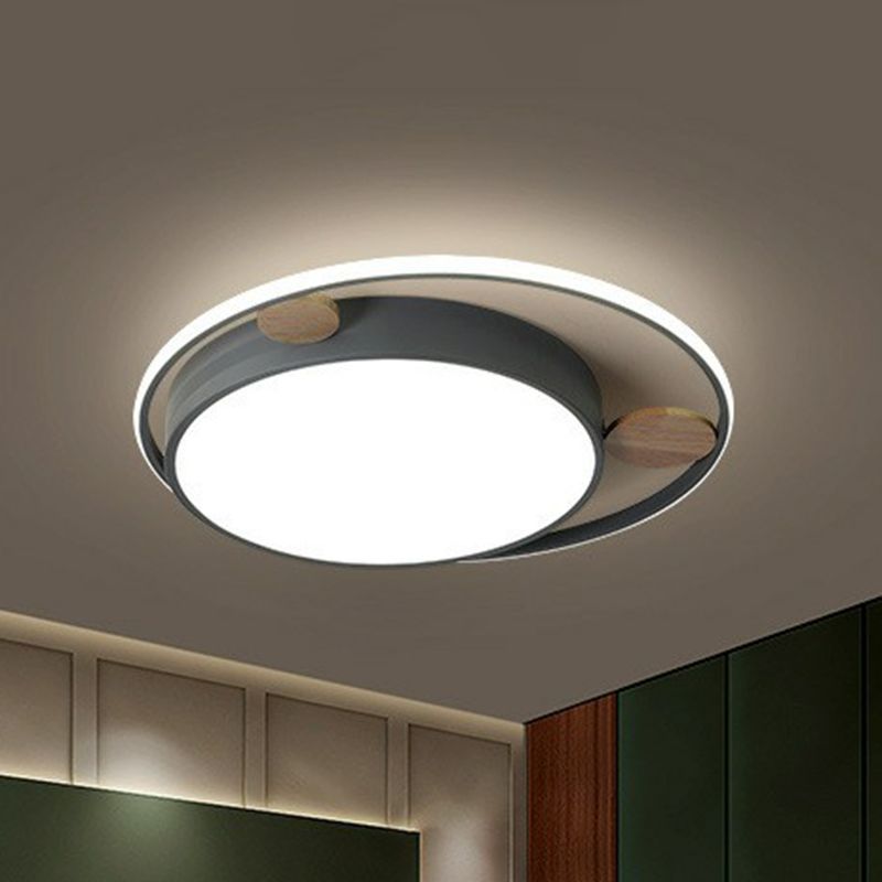 Acrylic Round LED Flush Mount Minimalist Flushmount Ceiling Light for Kids Bedroom