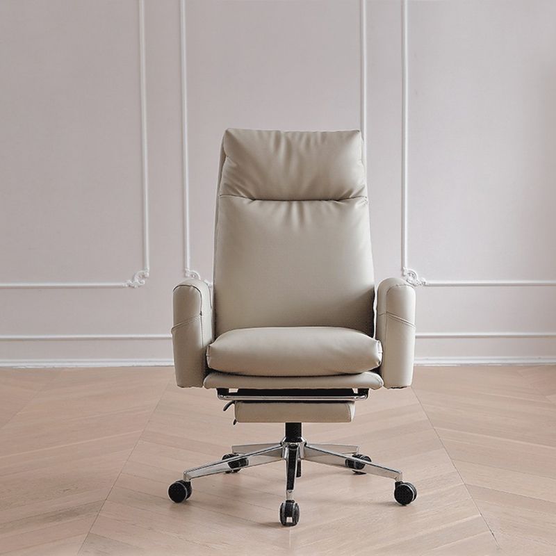 Modern Fixed Arms Managers Chair Height-adjustable Chair with Wheels