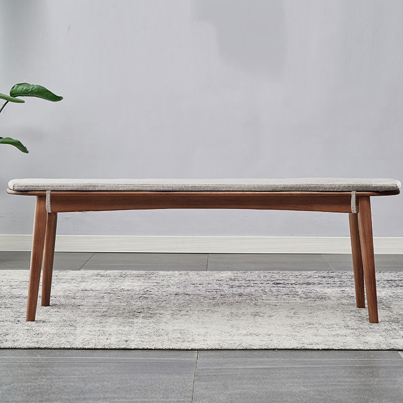 11.8 Inch Wide Seating Bench Modern Solid Wood Bench with Legs