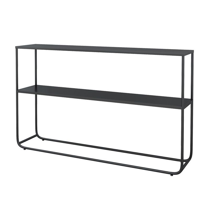 Modern 31.5" Tall Console Table Iron Rectangle Accent Table for Hall