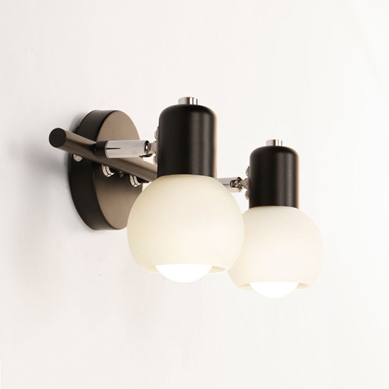 Ball-Shaped Wall Sconce Lighting Minimalist Style Glass Wall Mounted Light Fixture