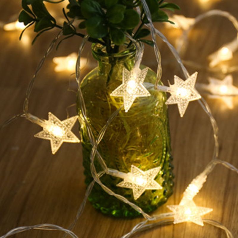 Modern Artistic LED String Lights Plastic Starry Decorative Lamp for Exterior Spaces