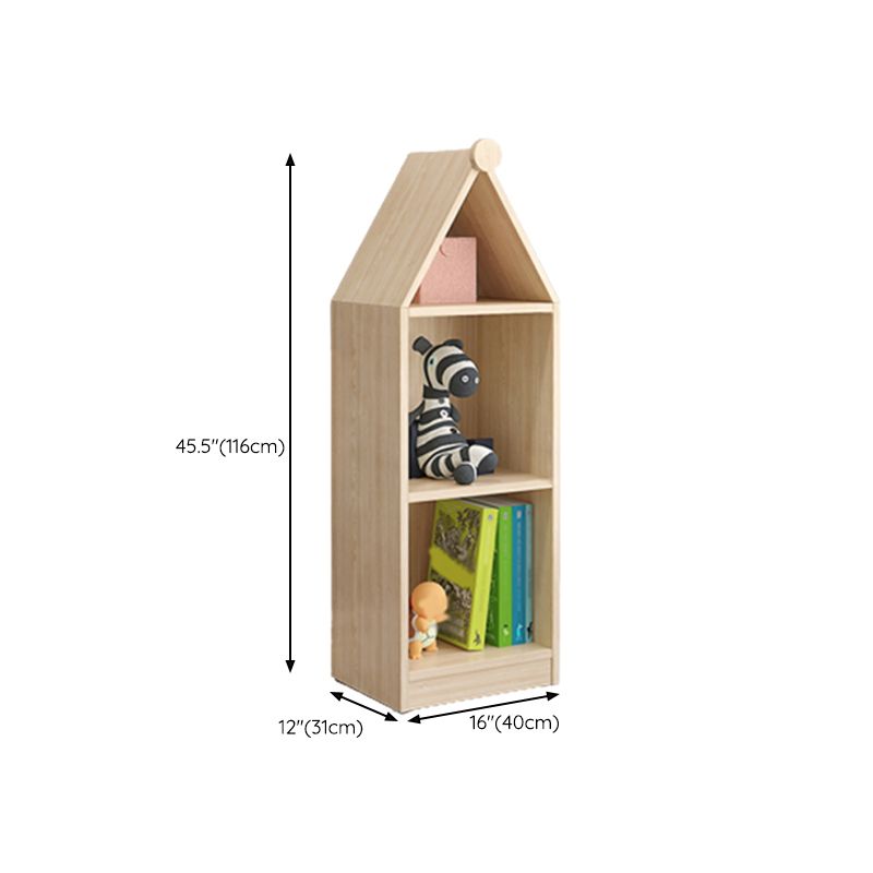 Solid Wood Kids Storage Cubby Nordic Home Freestanding Bookcase