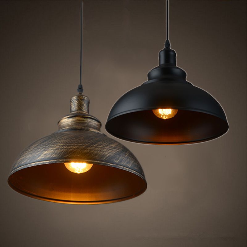 Pendant Lighting Fixture Industrial Style Lacquered Metal Pendant Light Fixture for Restaurant