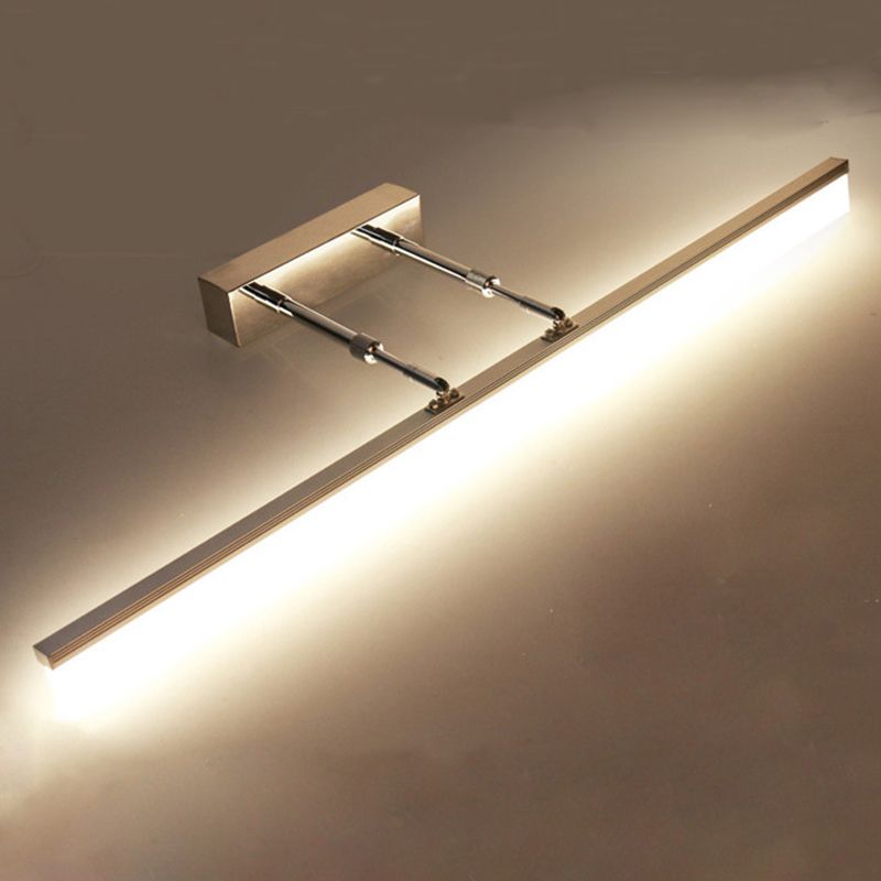 Linear Shape Wall Lamp Modern Style Acrylic 1 Lights Sconce Light in Gold