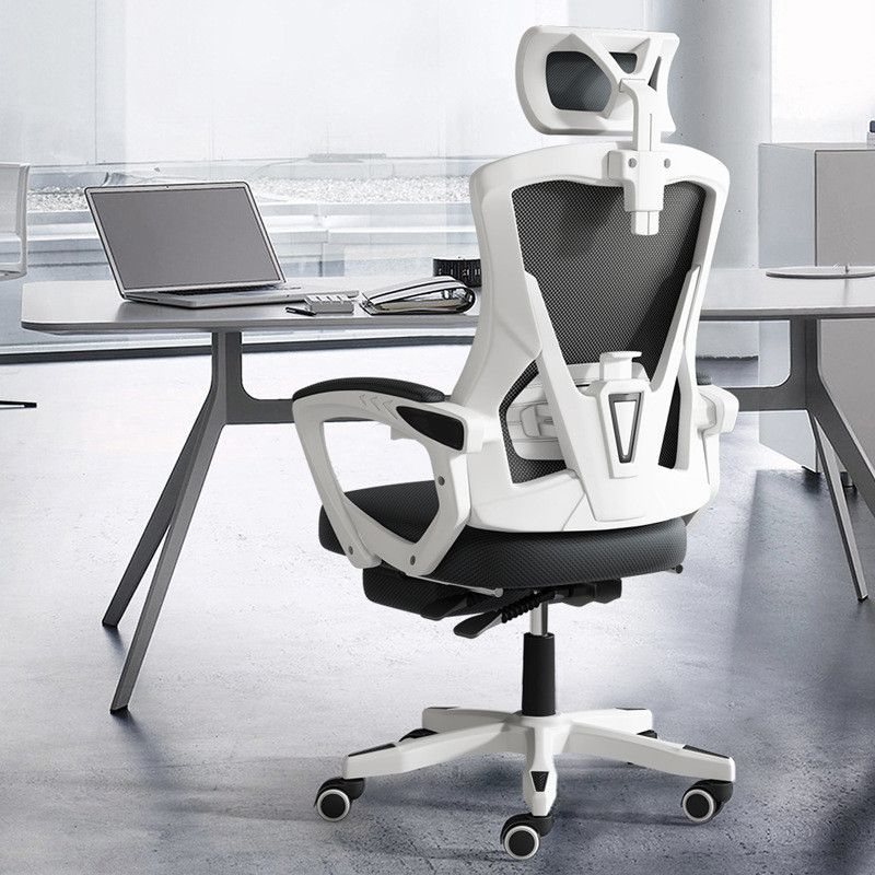 Modern Padded Arms Desk Chair No Distressing Ergonomic Office Chair with Wheels