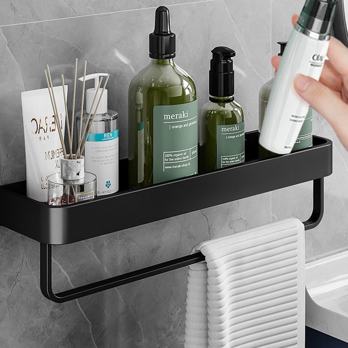 Contemporary Bathroom Accessories Hardware Set Aluminum Bath Shelf