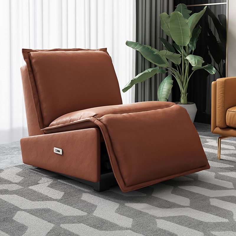 Contemporary Armless Standard Recliner Gliding Recliner Chair